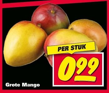 Aanbiedingen Grote mango - Huismerk - Nettorama - Geldig van 09/01/2017 tot 15/01/2017 bij Nettorama