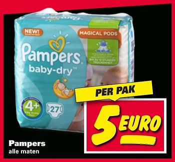 Aanbiedingen Pampers baby-dry - Pampers - Geldig van 09/01/2017 tot 15/01/2017 bij Nettorama