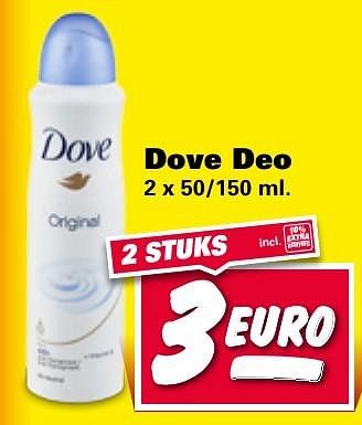 Aanbiedingen Dove deo - Dove - Geldig van 09/01/2017 tot 15/01/2017 bij Nettorama