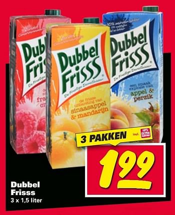 Aanbiedingen Dubbel frisss - Dubbelfrisss - Geldig van 09/01/2017 tot 15/01/2017 bij Nettorama