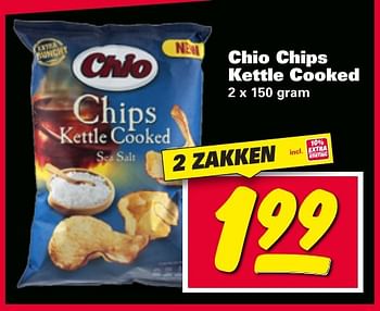 Aanbiedingen Chio chips kettle cooked - Chio - Geldig van 09/01/2017 tot 15/01/2017 bij Nettorama