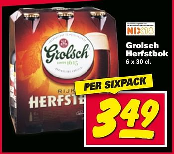 Aanbiedingen Grolsch herfstbok - Grolsch - Geldig van 09/01/2017 tot 15/01/2017 bij Nettorama