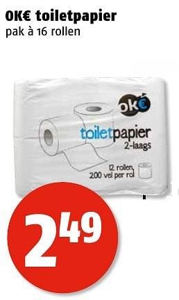 Aanbiedingen Ok€ toiletpapier - Okâ‚¬ - Geldig van 09/01/2017 tot 15/01/2017 bij Poiesz