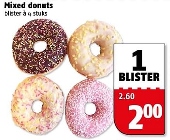 Aanbiedingen Mixed donuts - Huismerk Poiesz - Geldig van 09/01/2017 tot 15/01/2017 bij Poiesz