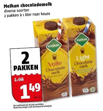 Aanbiedingen Melkan chocolademelk - Melkan - Geldig van 09/01/2017 tot 15/01/2017 bij Poiesz