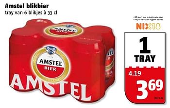 Aanbiedingen Amstel blikbier - Amstel - Geldig van 09/01/2017 tot 15/01/2017 bij Poiesz