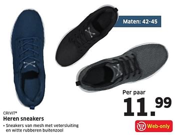 Aanbiedingen Heren sneakers - Crivit - Geldig van 09/01/2017 tot 15/01/2017 bij Lidl