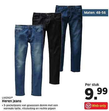 Aanbiedingen Heren jeans - Livergy - Geldig van 09/01/2017 tot 15/01/2017 bij Lidl
