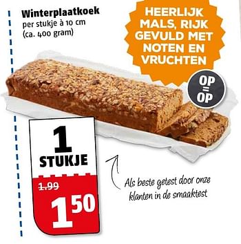 Aanbiedingen Winterplaatkoek - Huismerk Poiesz - Geldig van 09/01/2017 tot 15/01/2017 bij Poiesz