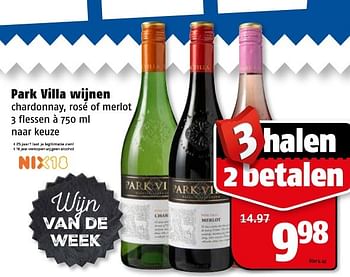 Aanbiedingen Park villa wijnen - Rode wijnen - Geldig van 09/01/2017 tot 15/01/2017 bij Poiesz