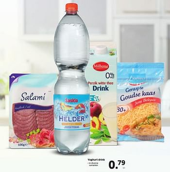 Aanbiedingen Yoghurt drink - Milbona - Geldig van 09/01/2017 tot 15/01/2017 bij Lidl