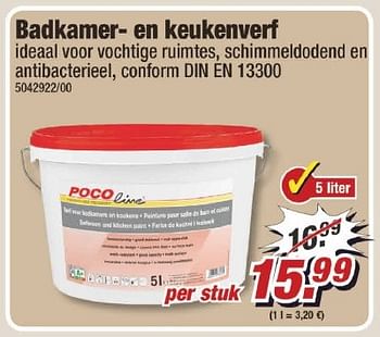 Aanbiedingen Badkamer- en keukenverf - Huismerk - Poco - Geldig van 09/01/2017 tot 15/01/2017 bij Poco