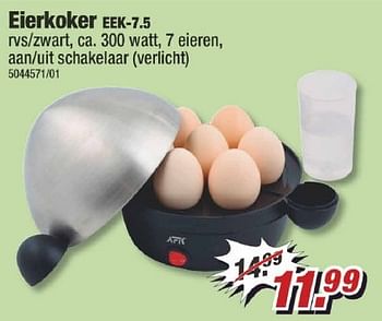 Aanbiedingen Eierkoker eek-7.5 - Huismerk - Poco - Geldig van 09/01/2017 tot 15/01/2017 bij Poco