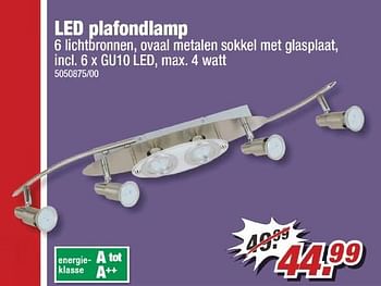 Aanbiedingen Led plafondlamp - Huismerk - Poco - Geldig van 09/01/2017 tot 15/01/2017 bij Poco