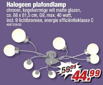 Aanbiedingen Halogeen plafondlamp - Huismerk - Poco - Geldig van 09/01/2017 tot 15/01/2017 bij Poco
