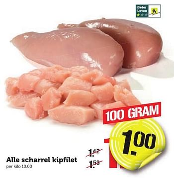 Aanbiedingen Alle scharrel kipfilet - Huismerk - Coop - Geldig van 09/01/2017 tot 15/01/2017 bij Coop