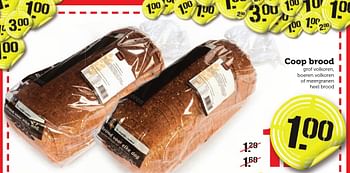 Aanbiedingen Coop brood - Huismerk - Coop - Geldig van 09/01/2017 tot 15/01/2017 bij Coop