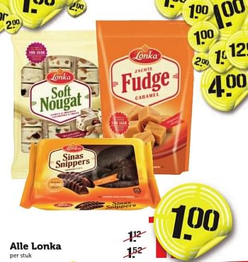 Aanbiedingen Alle lonka - Lonka - Geldig van 09/01/2017 tot 15/01/2017 bij Coop