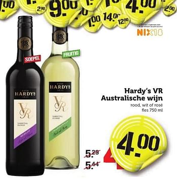 Aanbiedingen Hardy`s vr australische wijn - Rode wijnen - Geldig van 09/01/2017 tot 15/01/2017 bij Coop
