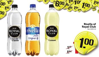 Aanbiedingen Rivella of royal club - Rivella - Geldig van 09/01/2017 tot 15/01/2017 bij Coop