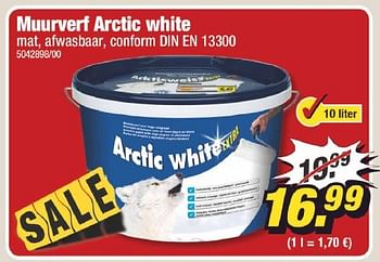 Aanbiedingen Muurverf arctic white - Huismerk - Poco - Geldig van 09/01/2017 tot 15/01/2017 bij Poco