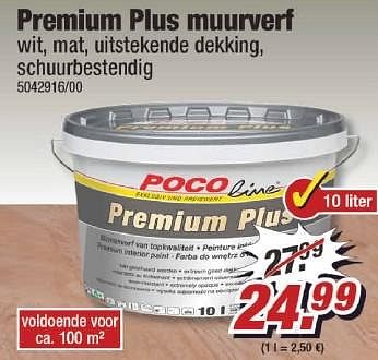 Aanbiedingen Premium plus muurverf - Huismerk - Poco - Geldig van 09/01/2017 tot 15/01/2017 bij Poco