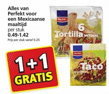 Aanbiedingen Alles van perfekt voor een mexicaanse maaltijd - Perfekt - Geldig van 09/01/2017 tot 15/01/2017 bij Jan Linders
