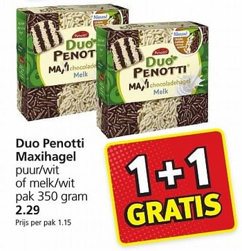 Aanbiedingen Duo penotti maxihagel - Penotti - Geldig van 09/01/2017 tot 15/01/2017 bij Jan Linders