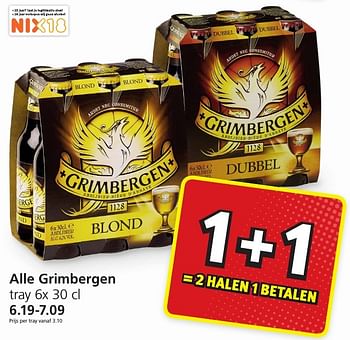 Aanbiedingen Alle grimbergen - Grimbergen - Geldig van 09/01/2017 tot 15/01/2017 bij Jan Linders