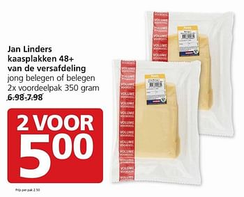 Aanbiedingen Jan linders kaasplakken 48+ van de versafdeling - Huismerk - Jan Linders - Geldig van 09/01/2017 tot 15/01/2017 bij Jan Linders