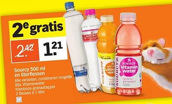 Aanbiedingen Sourcy vitaminwater - Sourcy - Geldig van 09/01/2017 tot 15/01/2017 bij Albert Heijn