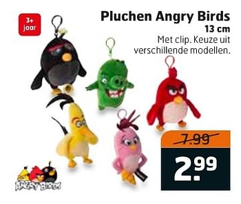 Aanbiedingen Pluchen angry birds - Angry Birds - Geldig van 10/01/2017 tot 15/01/2017 bij Trekpleister