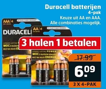 Aanbiedingen Duracell batterijen - Duracell - Geldig van 10/01/2017 tot 15/01/2017 bij Trekpleister