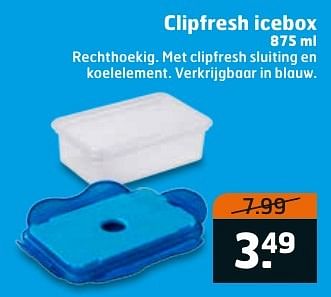 Aanbiedingen Clipfresh icebox - Huismerk - Trekpleister - Geldig van 10/01/2017 tot 15/01/2017 bij Trekpleister