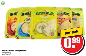 Aanbiedingen Leerdammer kaasplakken - Leerdammer - Geldig van 11/01/2017 tot 17/01/2017 bij Hoogvliet