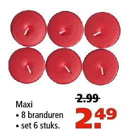 Aanbiedingen Geurtheelichten maxi - Bolsius - Geldig van 05/01/2017 tot 18/01/2017 bij Marskramer