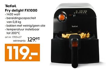 Aanbiedingen Tefal fry delight fx1000 - Tefal - Geldig van 07/01/2017 tot 18/01/2017 bij Blokker