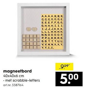 Aanbiedingen Magneetbord - Huismerk - Blokker - Geldig van 07/01/2017 tot 18/01/2017 bij Blokker