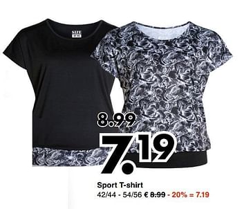 Aanbiedingen Sport t-shirt - Huismerk - Wibra - Geldig van 09/01/2017 tot 21/01/2017 bij Wibra