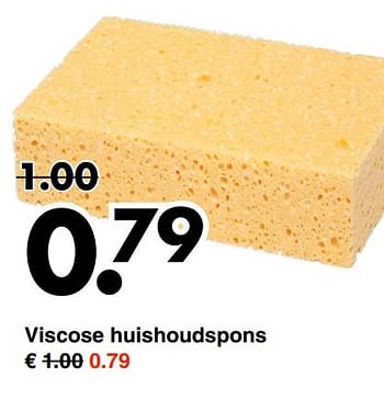 Aanbiedingen Viscose huishoudspons - Huismerk - Wibra - Geldig van 09/01/2017 tot 21/01/2017 bij Wibra