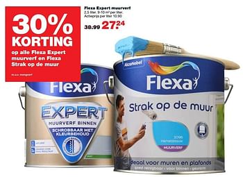Aanbiedingen Flexa expert muurverf - Flexa - Geldig van 09/01/2017 tot 22/01/2017 bij Praxis