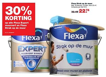 Aanbiedingen Flexa strak op de muur - Flexa - Geldig van 09/01/2017 tot 22/01/2017 bij Praxis