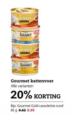 Aanbiedingen Gourmet gold cassolettes rund - Purina - Geldig van 09/01/2017 tot 22/01/2017 bij Boerenbond