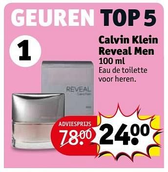 Aanbiedingen Calvin klein reveal men - Calvin Klein - Geldig van 10/01/2017 tot 22/01/2017 bij Kruidvat