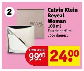 Aanbiedingen Calvin klein reveal woman - Calvin Klein - Geldig van 10/01/2017 tot 22/01/2017 bij Kruidvat