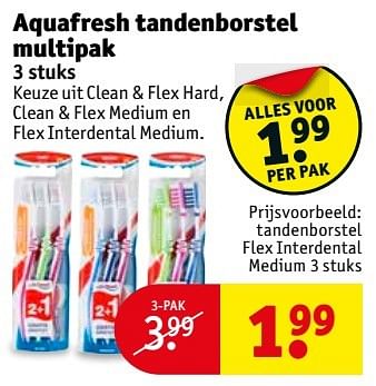 Aanbiedingen Aquafresh tandenborstel multipak - Aquafresh - Geldig van 10/01/2017 tot 22/01/2017 bij Kruidvat