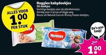 Aanbiedingen Huggies babydoekjes - Huggies - Geldig van 10/01/2017 tot 22/01/2017 bij Kruidvat