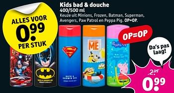 Aanbiedingen Kids bad + douche - Huismerk - Kruidvat - Geldig van 10/01/2017 tot 22/01/2017 bij Kruidvat