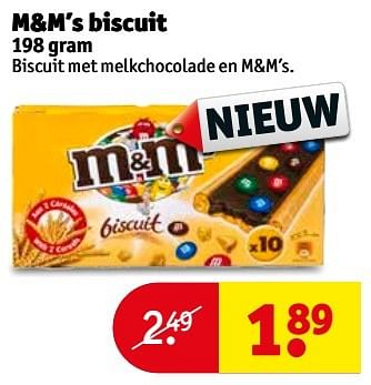 Aanbiedingen M+m`s biscuit - M&amp;M', s - Geldig van 10/01/2017 tot 22/01/2017 bij Kruidvat