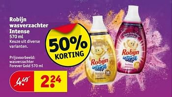 Aanbiedingen Robijn wasverzachter intense - Robijn - Geldig van 10/01/2017 tot 22/01/2017 bij Kruidvat